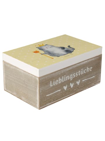 Mr. & Mrs. Panda Geschenkbox Katze König ohne Spruch in Gelb Pastell