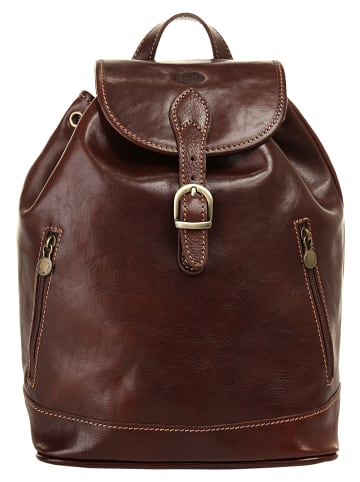piké Rucksack echt Leder in braun