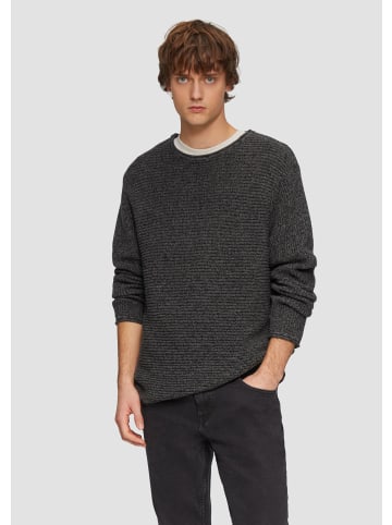 QS Strickpullover langarm in Schwarz
