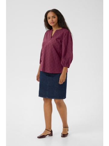 KAFFE curve Langarm-Bluse KCloulou Regular fit in Windsor Wine
