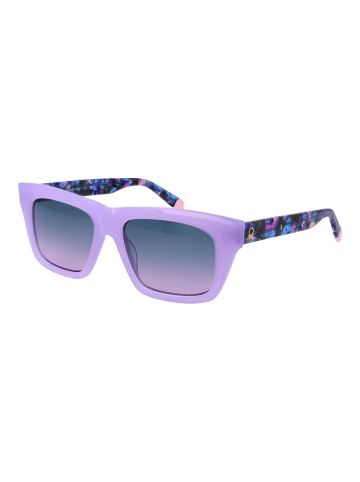 Benetton Frauen Sonnenbrille Rechtwinklig Lila