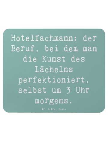 Mr. & Mrs. Panda Mauspad Spruch Hotelfachmann Lächeln mit Spruch in Meeresbrise
