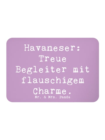 Mr. & Mrs. Panda Magnet Spruch Havaneser Charme mit Spruch in Lavendeltraum