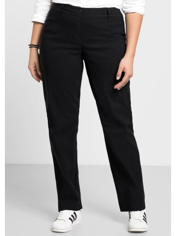 sheego Stretch-Hose in schwarz
