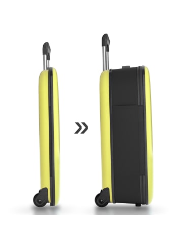 rollink Vega II faltbarer 2-Rollen Kabinentrolley S 55 cm in yellow iris