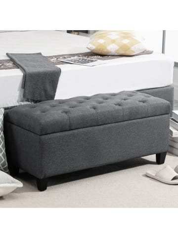 HOMCOM Sitzbank-100B x 40T x 44H cm-Dunkelgrau