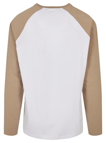 Urban Classics Long Sleef in white/unionbeige
