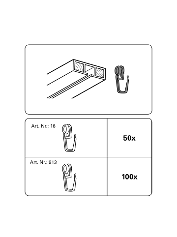 Heine Universal-Rollring in weiß