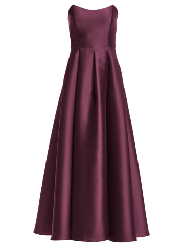 SWING Kleid in aubergine - 0001