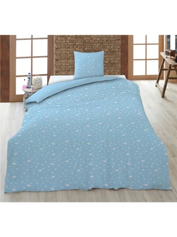 COFI 1453 Bluey 2-teiliges Bettwäsche-Set für Kinder – Decken- und Kissenbezug in Blau