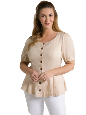 Ulla Popken Blusenjacke in beige