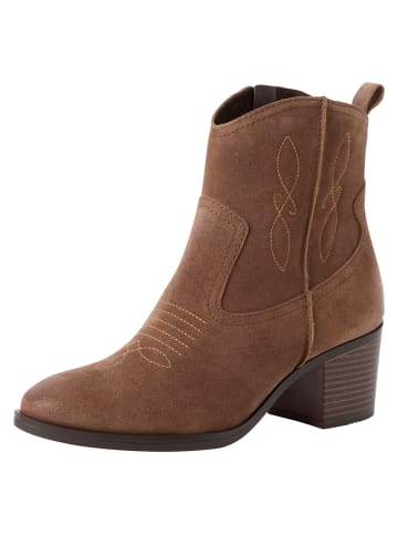 Marco Tozzi Stiefelette in BROWN SUEDE