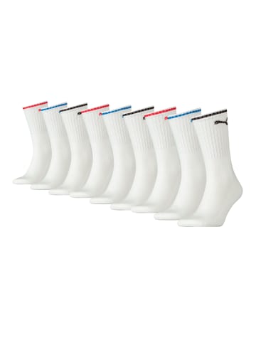 Puma Socken CREW SOCK STRIPE 9 Paar in White