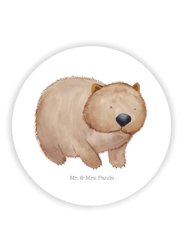 Mr. & Mrs. Panda Magnet für Kühlschrank Wombat ohne Spruch in Weiß