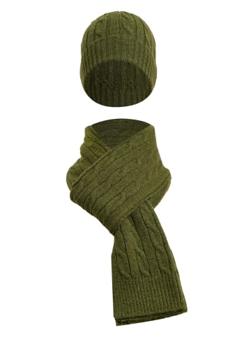 Felix Hardy Set Aus Schal Und Mütze in khaki