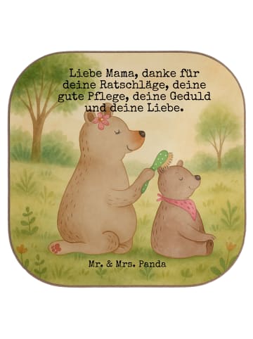 Mr. & Mrs. Panda Untersetzer Bär Kind Design mit Spruch in Weiß