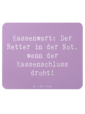 Mr. & Mrs. Panda Mouse Pad Spruch Kassenwart Held mit Spruch in Lavendeltraum