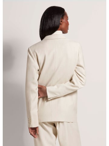 MADELEINE Einreihiger Blazer mit Stretchanteil in perlweiß / wollweiß / melange