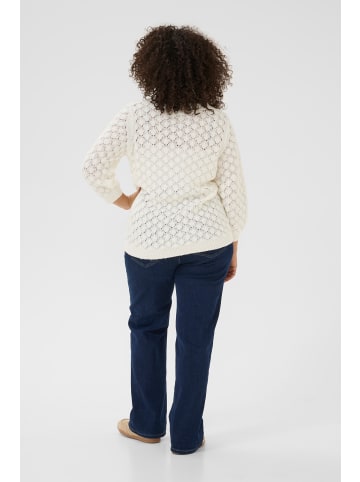 KAFFE curve Strickpullover KCmani in Chalk