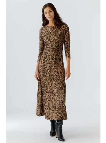 Oui Maxikleid in camel grey