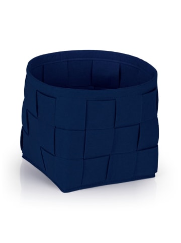 N8WERK Aufbewahrungskorb Filz 24cm dunkelblau  Blau