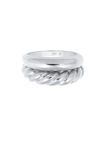 Elli Ring 925 Sterling Silber Ring Set, Twisted in Silber