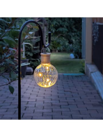 MARELIDA 4x Gartenspieß für Laternen Deko Gartenstecker 60-120cm Schäferhaken