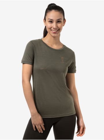 super.natural Merino T-Shirt in braun