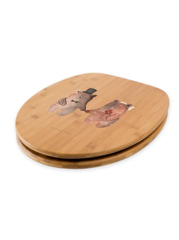 Mr. & Mrs. Panda WC Sitz Bär Heirat ohne Spruch in Braun