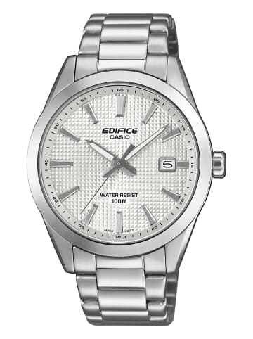 Casio Herren-Armbanduhr Edelstahl Weiß