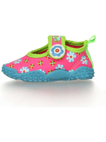 Playshoes Kinder Aquaschuh "Aqua-Schuh Blumen" in Pink