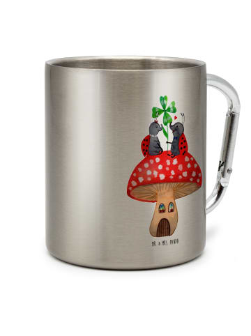 Mr. & Mrs. Panda Tasse Marienkäfer Fliegenpilz ohne Spruch in Silber