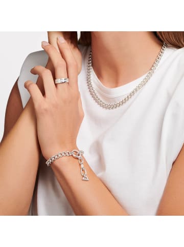 Thomas Sabo Bandring Weiße Steine Pavé Silber in silber, weiß