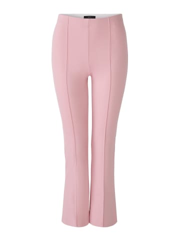 Oui Jerseyhose Easy Kick Flared in rose