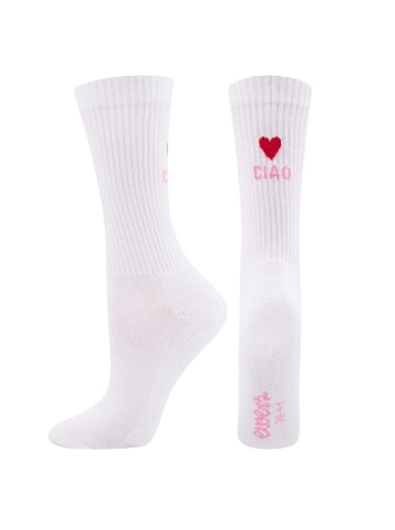 ewers Socken Ciao Amore Mini Me in weiß
