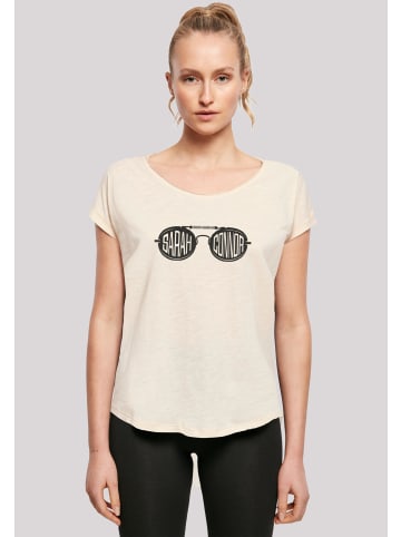 F4NT4STIC Long Cut T-Shirt Terminator 2 Goggle Sunglasses Sarah Connor in Whitesand