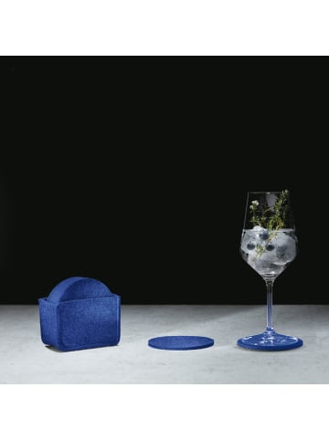 Erwin Müller Filz Untersetzer 13-teilig Beja in blau