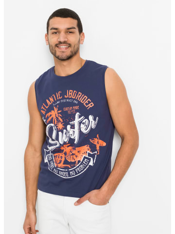 WITT WEIDEN Print-Shirt in rauchblau-bedruckt + weiß-bedruckt