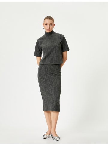 KOTON Rock in Grau Gestreift