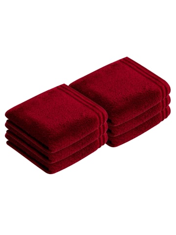 Vossen 6er Pack Handtuch in rubin