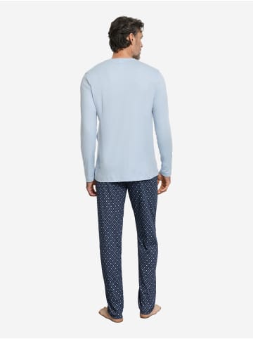Hanro Pyjama Night & Day in squared harmony