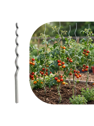 relaxdays 10 x Tomaten Spiralstab - 150 cm