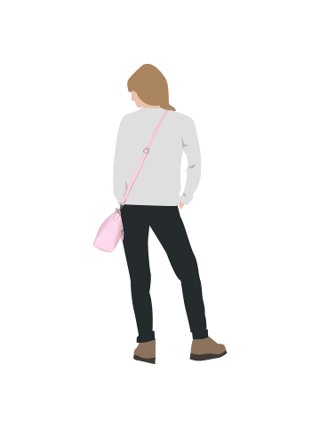 PICARD Aurelie Umhängetasche Leder 27 cm in babe