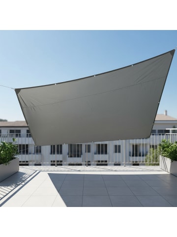 relaxdays Sonnensegel in Grau - (B)200 x (T)300 cm