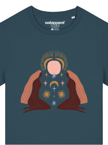 wat? Apparel T-Shirt Love and flex in Petrol