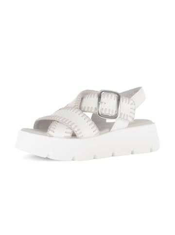 Gabor Plateau Sandalen in creme