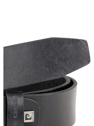 Pierre Cardin Ledergürtel Basic in Schwarz