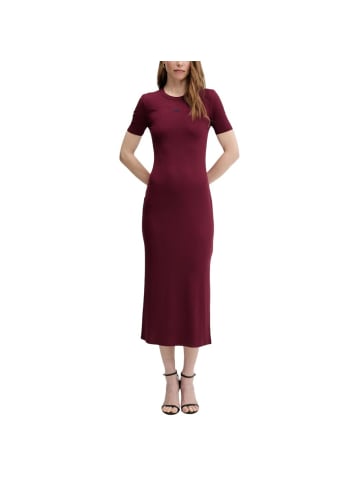 CALVIN KLEIN JEANS Bordeaux Modal Langes Kleid