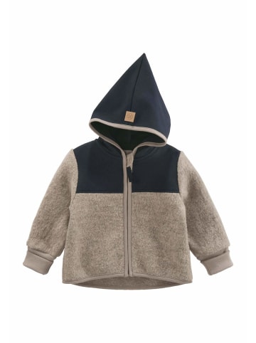 Hessnatur Wollwalk Jacke in greige