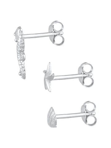 Elli Ohrringe 925 Sterling Silber Muschel, Seepferdchen, Seestern in Silber